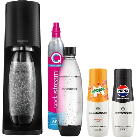 Máquina para hacer refrescos Sodastream Terra + 2 botellas + Pepsi Max + Mirinda (1100070480)