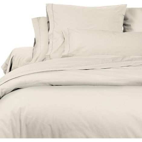 Taie d'oreiller américaine en coton percale 50x75 cm CAMILLE ecru, par songe de camille (1/4)