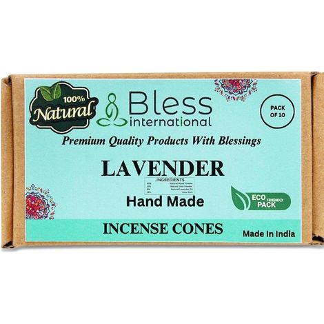 Räucherkegel Lavendel handgemacht, 10 Stück, Bio, Duft für Entspannung & Meditation (1/5)