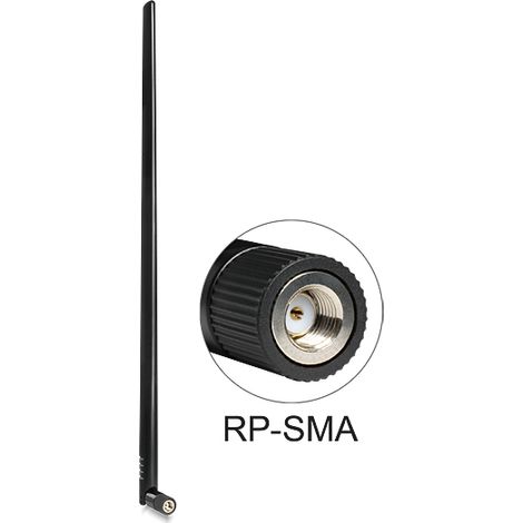 Delock wlan 802.11 b/g/n antenna rp-sma 9 dbi omnidirectional joint
