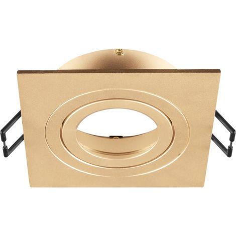 Collerette spot encastré NEW TRIA® 75 intérieur carré orientable doré - SLV - 1007341 (1/3)