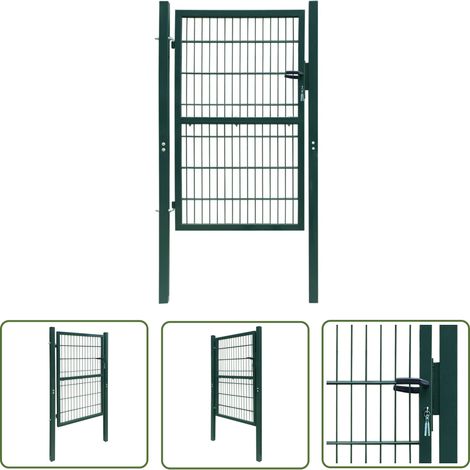 Portillon 2D (simple) Vert 106x190 cm (1/5)