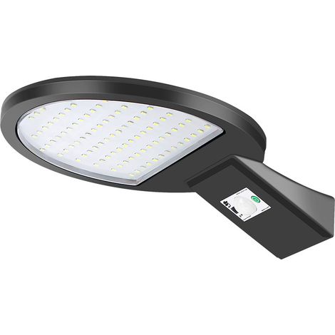 Réverbère, lampadaire solaire, noir, étanche extérieur lumière de sécurité détecteur de mouvement applique murale crépuscule à l'aube lumière d'inondation pour jardin terrasse arrière-cour 1 pièce (1/4)