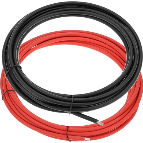 ® Câble de véhicule 4 mm², silicone câble 5 m rouge & 5 m noir, câble électronique de véhicule (1/5)