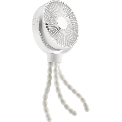 ventilateur Poussette ,ventilateur De Trpied Flexible 16000 Mah Avec 4 Vitesses,ventilateur De Bureau Personnel Portable,ventilateur Rotatif 720 P (1/5)