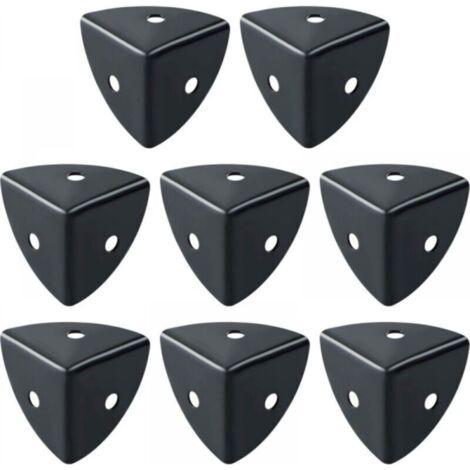[Protection Coin de Table] 25mm x 25mm x 25mm Noir Aluminium [Antirouille, Décoratif] 8 Pièces (1/3)