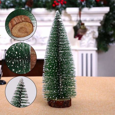 Sapin De Noël Miniature - Guirlande Lumineuse 1 M - Décoration Table Intérieure - 6 Pièces (1/5)