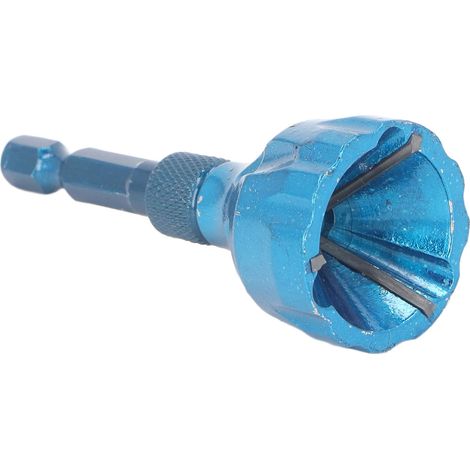 Outil d'ébavurage et de chanfreinage à 3 cannelures avec lames en carbure pour métaux, fibres de verre et plastiques durs. (1/5)