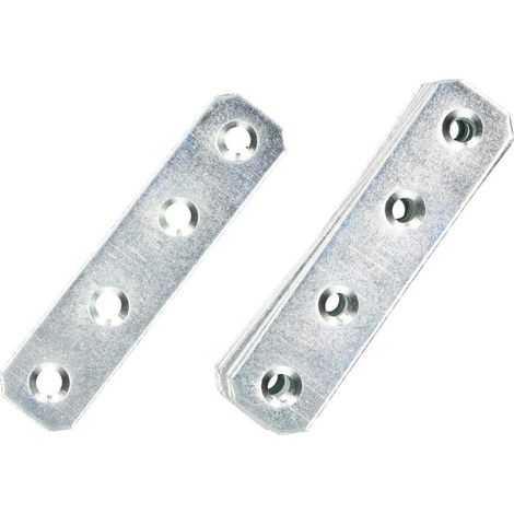 KOTARBAU Plaque perforée en acier galvanisé Argenté 70 x 16 mm (1/5)