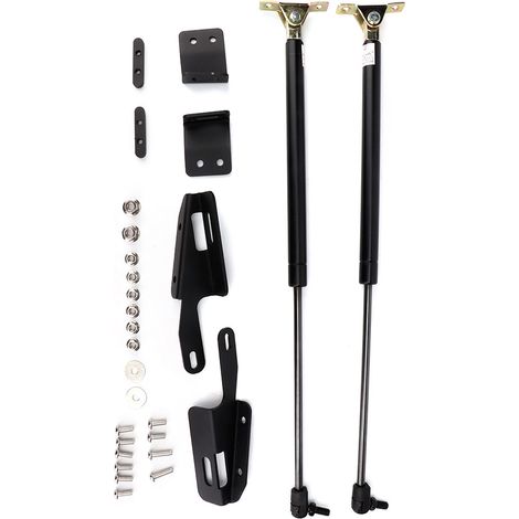 Capot moteur vérin télescopique support de levage inox compatible Jeep Wrangler JK 2007-2017 (1/5)