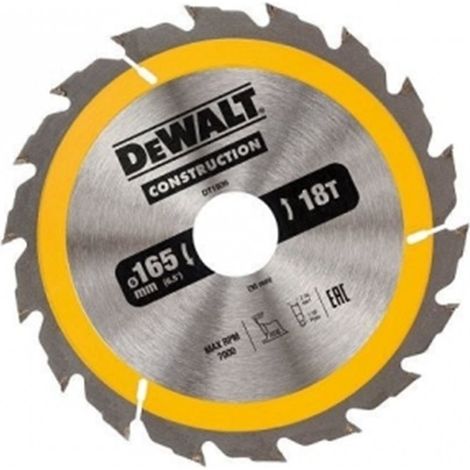 Disco de corte Dewalt dt1936-qz 165 x 30 mm (1/2)