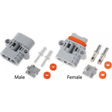 Connecteur d'alimentation pour climatiseur de stationnement, haute puissance, 2 broches, pour voiture, 50a, 600v
