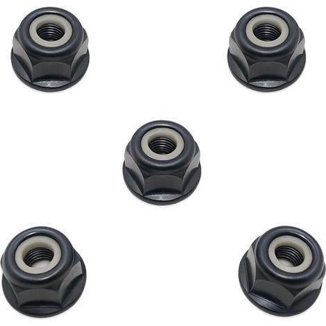Hippotech Paquet de 5 Écrou de boulon de lame de brosse à filetage à gauche 10 mm x 1,0 pour Stihl FS44 FS55 FS80 KM FS75 FS83 FS85 FS90 FS100 FS120 FS130 200 FS250 4126 642 7600 (1/5)