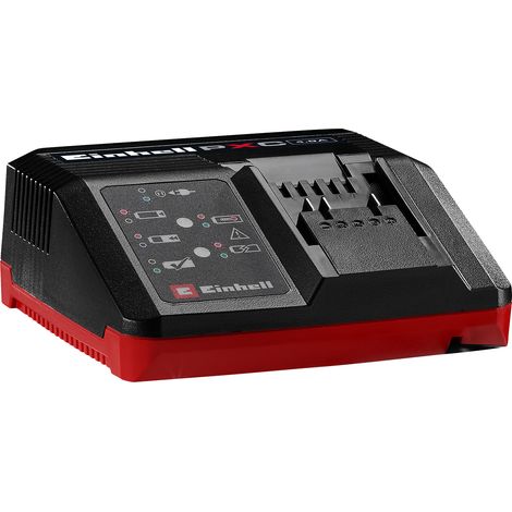 Original Einhell Ladegerät PXC Fastcharger 4A (18 V, Power X-Change, 4-Ampere-Schnellladen, intelligentes Lademanagement, Refresh-Modus, LED-Anzeige, ohne Akku)