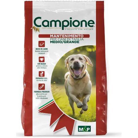 Crocchette Mignini e Petrini mantenimento manzo cani adulti taglia medio/grande - 15 Kg