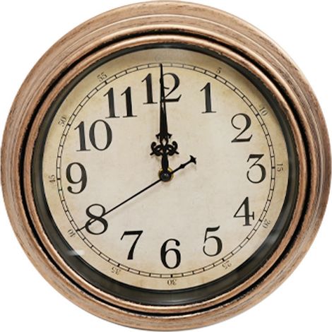 Europäische Wanduhr im Retro-Stil, 30 cm (12 Zoll), geräuschloses Quarzwerk, ideal für Wohnzimmer, Schlafzimmer und alle anderen Räume. Dekorative Wandmontage ohne Bohren.