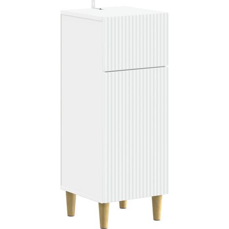 vidaXL Mobiletto da Bagno ARNHEM Bianco 30 x 31 x 80 cm (1/5)