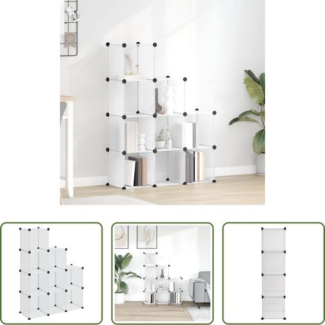 Würfelregal - Regalsystem mit 9 Würfeln Transparent PP (1/5)