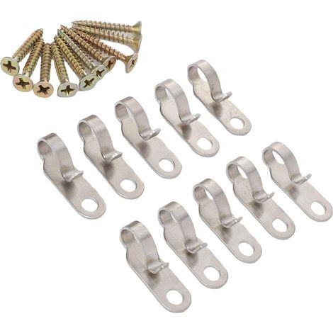 Guirlande Lumineuse Suspendue avec Crochets, en Acier Inoxydable Résistant aux Intempéries, pour Fêtes de Jardin, 20 Pièces (1/5)