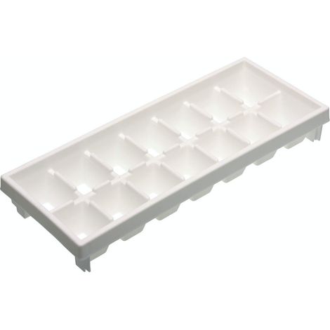 KitchenCraft Vassoio per cubetti di ghiaccio riutilizzabile con facile rilascio dello stampo di plastica, 32 x 12 cm - 14 cubetti di ghiaccio