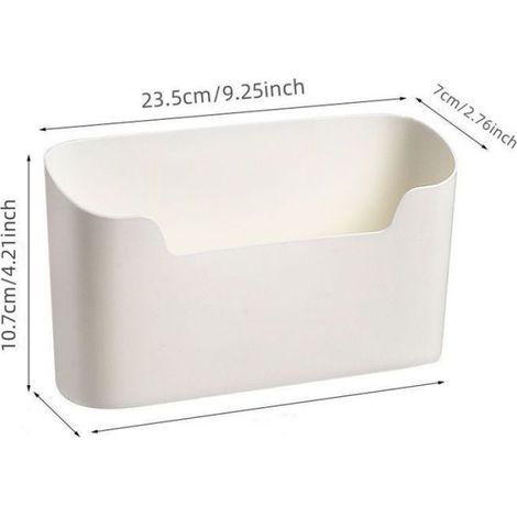 2pcs Rangement organisation cuisine mural - Sans perçage montage facile Paniers démontables nettoyage - Plastique (1/5)