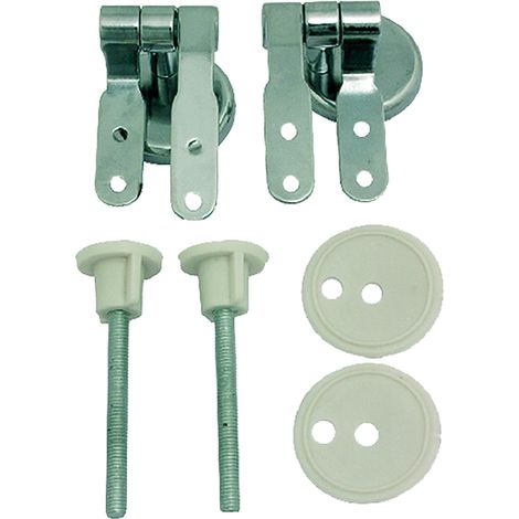 CERNIERA PER FISSAGGIO SEDILE WC 2 pz  - Blister Koncreto