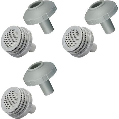 3X 11070 & 11072 & 12364 Connecteur de Crépine de Remplacement pour Piscine Hors 25022E 26005E Connecteur de Jet D'Eau 1-1/4pouce (1/5)