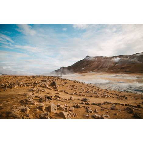 Tableau sur toile terre aride 30x45 cm - Impression sur Toile Murale Décorative - Image imprimée en HD sur Toile - Toile sur Châssis en Bois FSC - Fabriqué en France (1/5)
