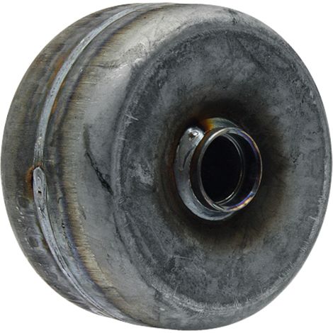 Rueda metálica de 2 mm, 630 kg, 100 mm, 17 mm de diámetro