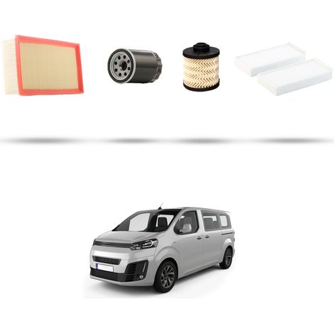 Kit tagliando 4 filtri compatibile con Citroen Spacetourer 2.0 BlueHDi 110kw dal 2016 (1/5)