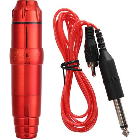 Stylo Tatouage Professionnel Moteur Puissant Machine à Tatouer Interface RCA Rouge (1/5)