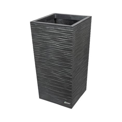 Ribimex – Pot à réserve d'eau 34x34 h66cm – En caoutchouc recyclé – Résistant aux intempéries – Design moderne pour intérieur et extérieur