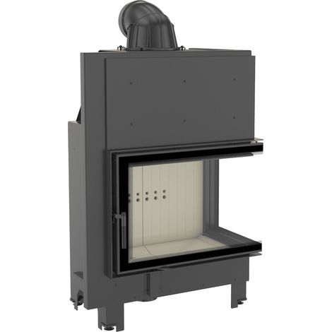 Kamineinsatz aus Stahl KRATKI MBA rechts 17 kW Ø 200 (1/5)