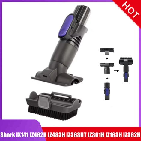 Accessoires pour aspirateur balai sans fil Shark Pet (vert clair) compatibles avec les modèles IX141, IZ462H, IZ483H, IZ363HT, IZ361H, IZ163H et IZ362H. Brosse amovible 2 en 1. (1/4)