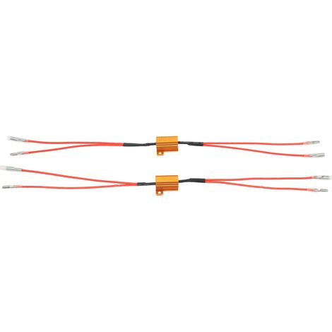 adaptateurs de câblage pour ampoules LED avec résistance de charge sans erreur, pour feux de jour et antibrouillards. (1/5)