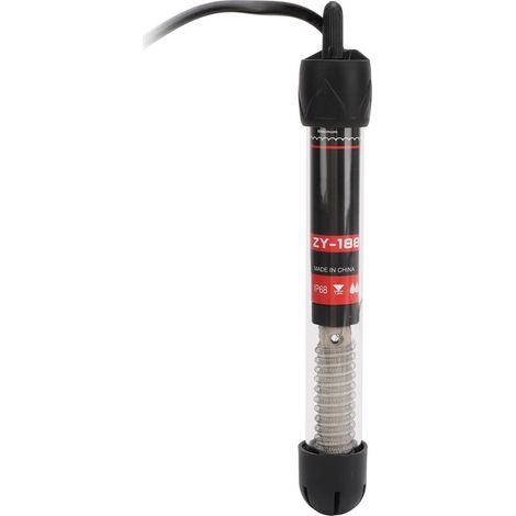 Chauffage submersible pour aquarium, température constante automatique, réglable, en verre, avec 2 ventouses (1/5)