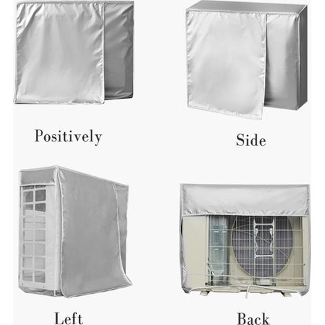 Housse protection unité extérieure climatiseur sans enlever 2P à grand 2P 96×40×70 cm résistante intempéries (1/3)