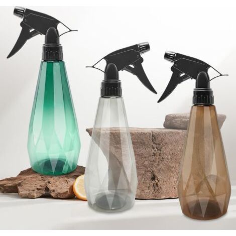 3 Pièces 500ml Vaporisateur Bouteilles Vide Rechargeable, Vaporisateur Vide,Brumisateur Rechargeable, pulvérisateur à gâchette réglable avec paramètres de flux, pour Nettoyage Cuisine