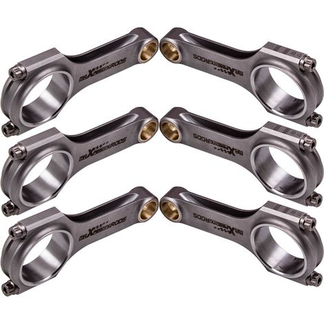 6x EN24 4340 Steel H Faisceau Bielles for Audi VW V6 Golf R32 Audi A3 3.2L VR6 (1/5)
