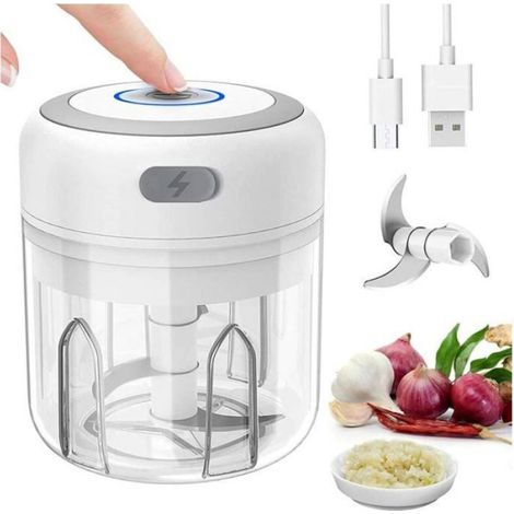 Mini Mixeur Hachoir Multifonction 250ml pour Légumes Viande Label (1/3)