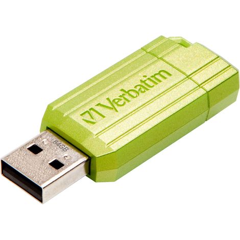 USB DRIVE 2.0 PINSTRIPE 64GB STORE´N´GO EUCALYPTUS GREEN (1/3)