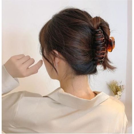 Pinces à Cheveux, 3 Pièces Grosse Pince Cheveux, Antidérapante Pinces à Cheveux à Double Dents, pour Femmes, Filles (1/2)