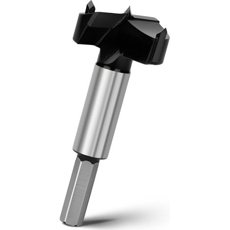 Mèche Forstner 40 mm, foret à bois de 93 mm de long, avec tige hexagonale pour des trous profonds pour bois, bois dur, bois tendre (1/5)