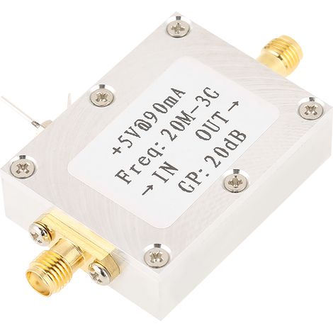 1pc Module Amplificateur RF Large Bande 0.02‑3GHz Gain 20dB pour Radio Fréquence (1/5)