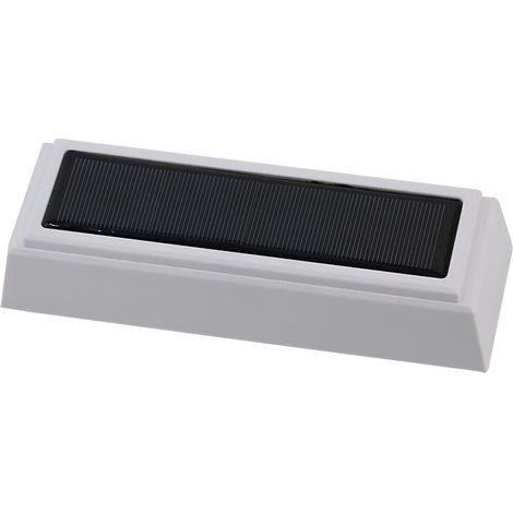 Lumière solaire extérieure étanche, lampe murale décorative de jardin, allumage automatique au crépuscule, économe en énergie, HW-6213A, blanc (1/5)