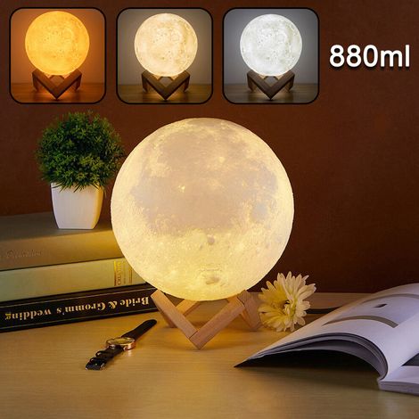 Moon Night Light USB Aromatherapy Essential Oil Diffuser Air Humidifier