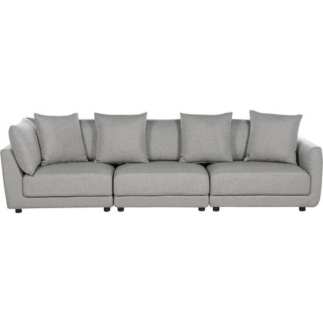 Sofa 3 Seater SIGTUNA Fabric Light Grey