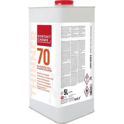 Diluant Kontakt Chemie THINNER 70, Résine Acrylique, Incolore 5 l ( Prix pour 1 )