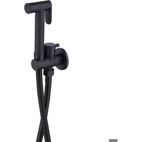 Kit Douchette wc Noir Pulvérisateur de Toilette pour Bidet Mural Laiton Douchette à Main Bidet Haute Pression Kit de Pulvérisateur (1/5)