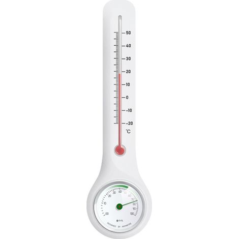 Wandmontiertes Thermometer und Hygrometer für Apotheke, Haushalt, Werkstatt, Lager, Viehzucht, Stall (1/4)